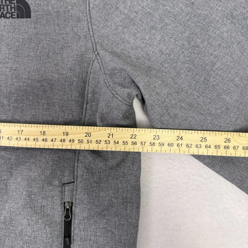 The North Face Mens L Gray Apex‎ Bionic Windwall Softshell Jacket Gutter Pros